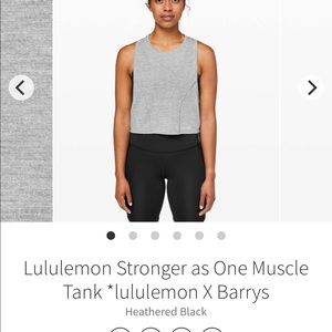 Lululemon Stronger as One Muscle Crop size 4